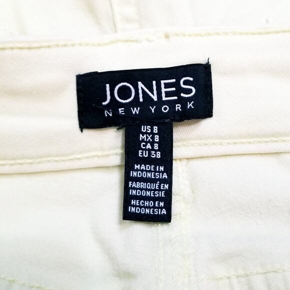 Jones New York Lexington Yellow Capri Casual Relaxing Vacation Size 8 Waist 30 - Picture 6 of 10
